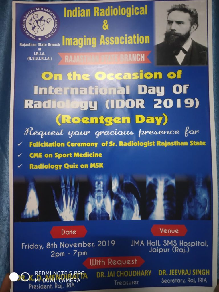 Celebrating International day of Radiology